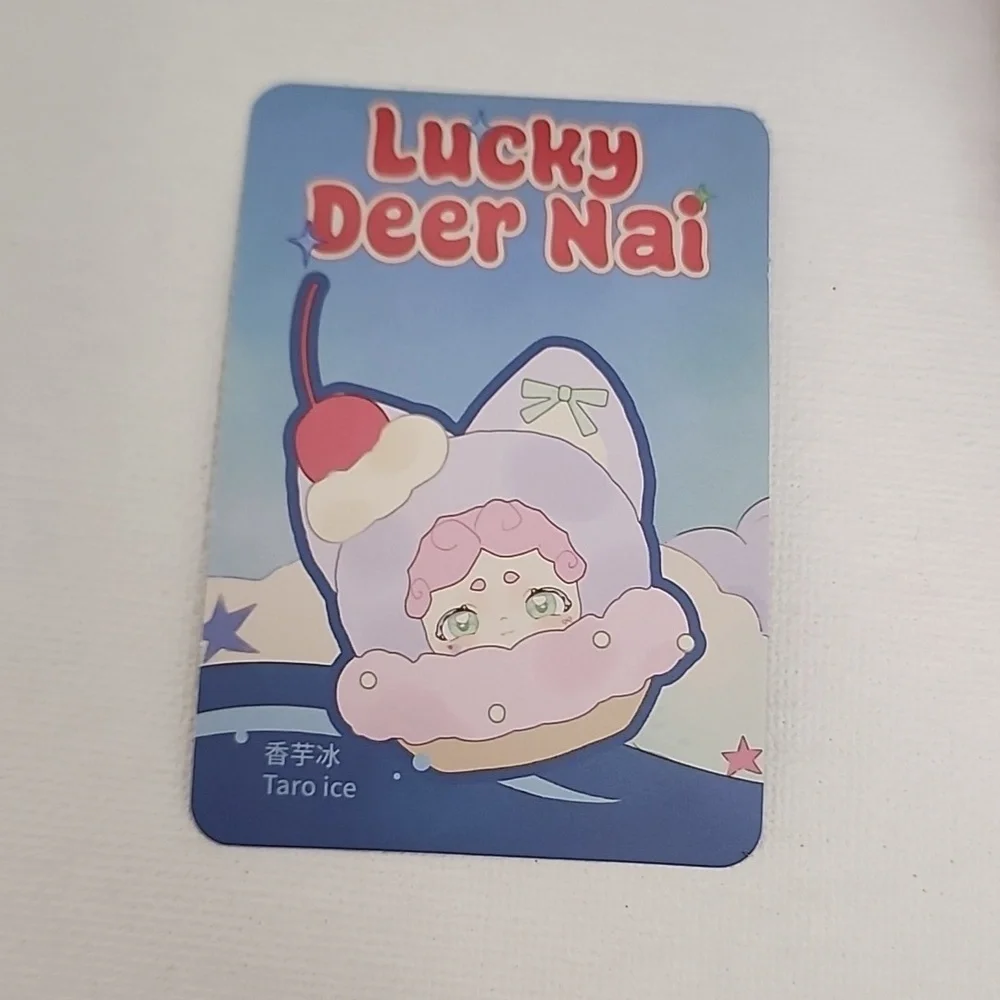 (J5) Lucky Deer Nai Labubu Plush Keychain